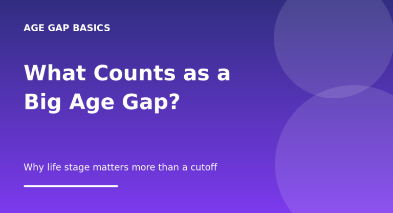 What Is Considered a Big Age Gap? featured illustration